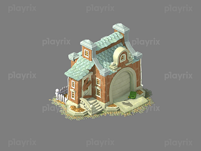 Gardenscapes buildings art design game gamedev gardenscapes illustration playrix