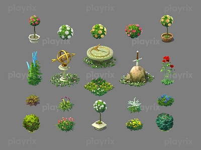 Gardenscapes decor art design game gamedev gardenscapes illustration playrix