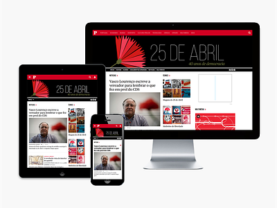Público – 25 de Abril design website