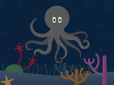 Davy Jones Lives The Dream animation css html html5 illustration javascript octopus parallax skrollr underwater water web