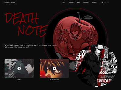 Death Note Anime designs, themes, templates and downloadable graphic  elements on Dribbble