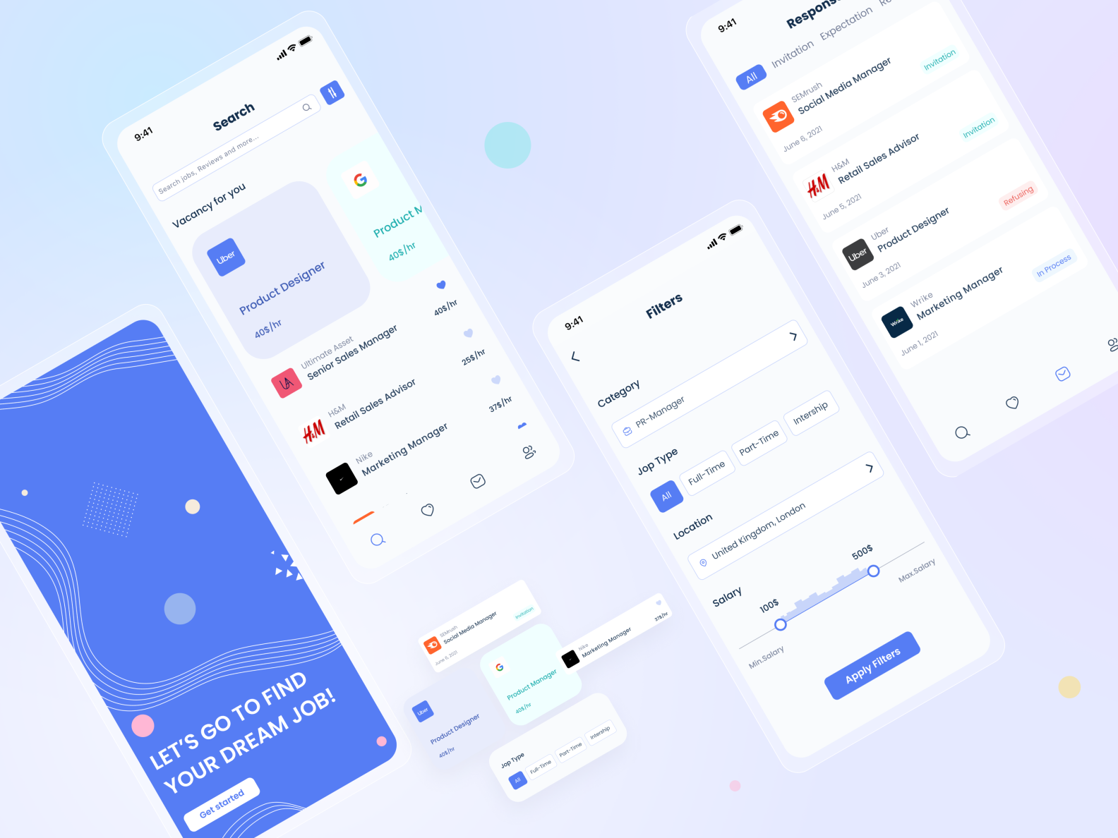 Job Finder App by Selina on Dribbble