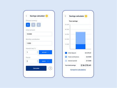 Daily UI 004 | Savings calculator