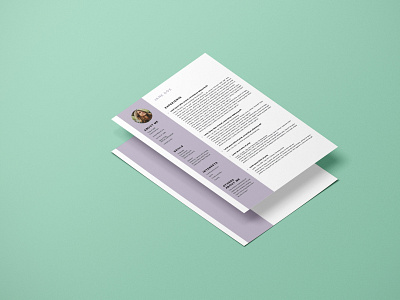 CV design branding design graphic design