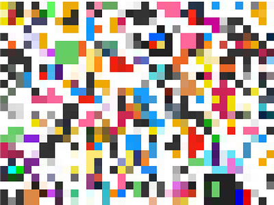 Exhibit B 8 bit color colors pixel pixelation pixels square