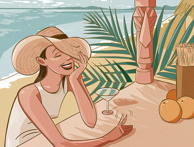 Beach Bar graphic illustration
