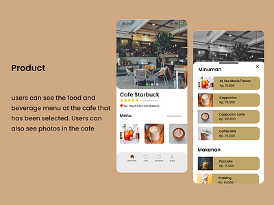 UI/UX Design - Product Find Cafe Mobile Apps app app design desain cafe desain mobile design find cafe mobile app design mobile design product ui