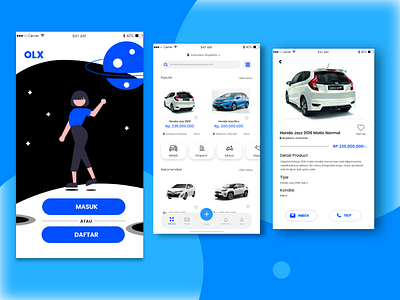 UI Design Mobile Apps - Redesign OLX apps design inspiration e commerce indonesia marketplace mobile mobile apps mobile apps design redesign