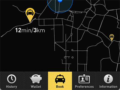 Taxi Booking iOS Application