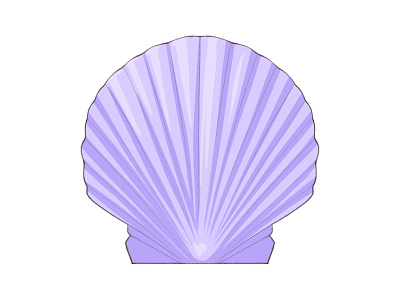 Ultraviolet Lilac Seashell