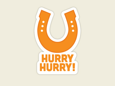 Hurry, Hurry! broncos colts football hurry manning october orange peyton pfm sticker sticker mule