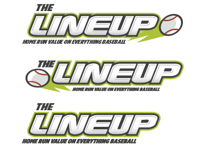 Lineup bage baseball logo mark sports tag