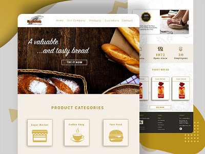 Web Design and branding for Toast bread industry brand identity branding branding and identity branding design toast toast bread toastbread ui designs ux design web design webdesign webdesigner