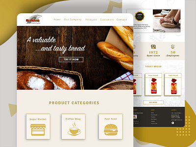 Web Design and branding for Toast bread industry