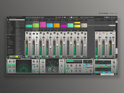 Ableton Live Redesign - New Interface ableton application software design ui ui design ui designer ux ux design