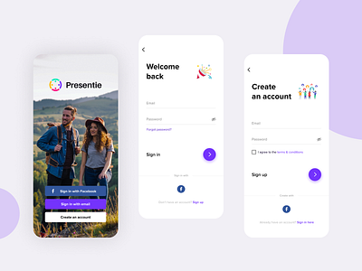 Presentie - Onboarding Screens