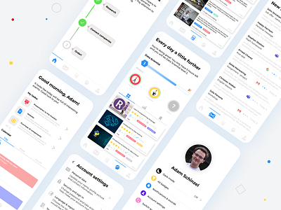 Personal project - DailyPal Concept 1 app design modern ui ux