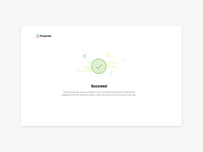 Presentie - Success screen