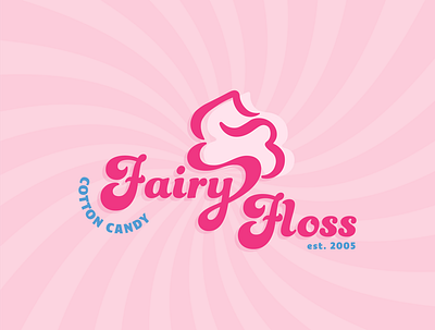 Fairy Floss Cotton Candy Logo & Branding branding design illustration logo logo design