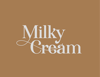 Milky Cream Ice cream & Waffle Bar Logo & Branding branding design illustration logo logo design