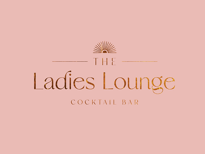 The Ladies Lounge Logo Design branding cocktail branding cocktail logo gatsby inspired gatsby inspired branding gold branding graphic design logo design lounge branding lounge logo