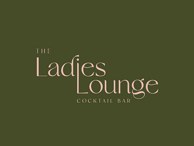 The Ladies Lounge Logo Design brand identity branding cocktail branding cocktail logo design graphic design logo logo design lounge branding lounge logo