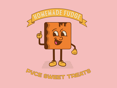 PVCE Sweet Treats - Homemade Fudge - Logo Design Mascot