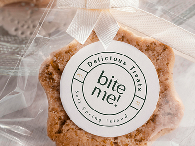 Bite Me - Delicious Treats - Cookie Branding & Logo brand identity branding cookie branding cookie logo design graphic design logo logo design logos