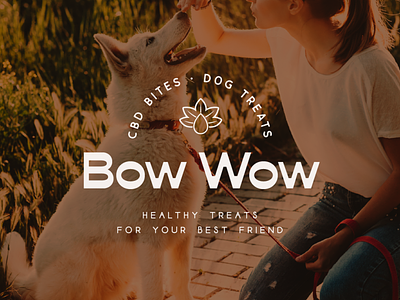 BOW WOW - CBD bites - Dog treats branding branding canine branding canine logo design dog dog branding dog logo dog treats graphic design illustration logo logo design logos treats branding treats logo vector