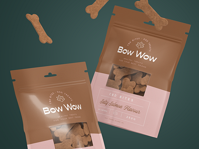 BOW WOW - CBD bites - Dog treats branding branding canine branding canine logo cbd treats design dog logo dog treats graphic design illustration logo logo design logos vector