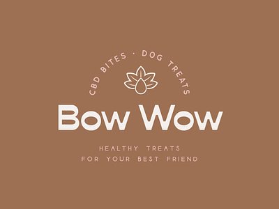 BOW WOW - CBD bites - Dog treats branding branding canine branding canine logo design dog branding dog logo graphic design illustration logo logo design logos vector