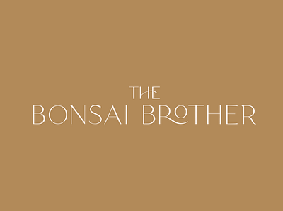 The Bonsai Brother - Logo Design bonsai bonsai branding bonsai logo branding design designer gold graphic design green illustration logo logo design logos vector