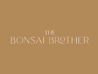 The Bonsai Brother - Logo Design bonsai bonsai branding bonsai logo branding design designer gold graphic design green illustration logo logo design logos vector