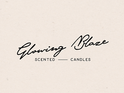 Glowing Blaze - Scented Candles - Logo Design & Branding branding candle branding candle logo candles design graphic design illustration logo logo design logos vector
