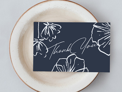 Namakwa Floristry & Events Branding - Thank you card art brand identity branding card card design design graphic design identity illustration logo logo design logos