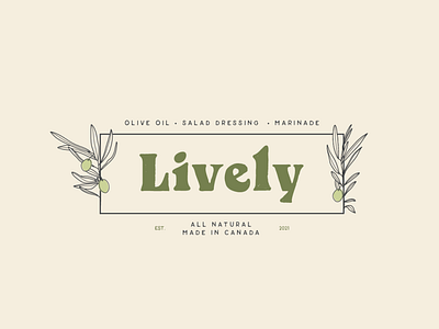 Lively Olive Oil Logo Design & Branding brand design brand identity branding design graphic design illustration logo logo design logos vector