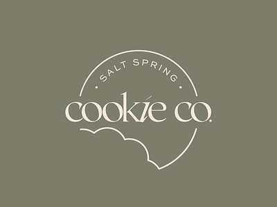 Salt Spring Cookie Co. Logo Design bakery bakery branding bakery logo baking branding cookie cookie branding cookie logo cookies design graphic design illustration logo logo design logos vector women owned