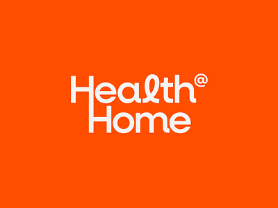 Health@Home Logo Design & Branding - Medical Branding brand identity branding bright branding bright logo design graphic design health healthcare illustration logo logo creation logo design logo type logos medical medical branding orange orange logo primary logo vector