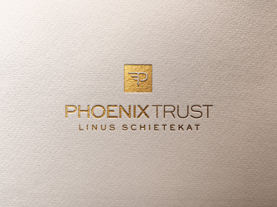 Phoenix Trust - Financial Logo & Branding brand design brand identity branding business business branding business design corporate corporate identity design embossed finance financial graphic design illustration logo logo design logos vector