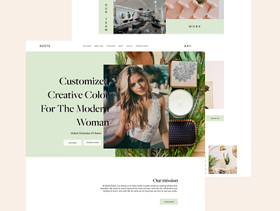 Salon Web Design built with webflow hair salon hair salon web design hair salon website salon web design web design webflow