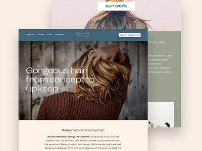 Salon Web Design