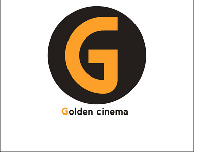 Goldencinema design flat logo minimal vector