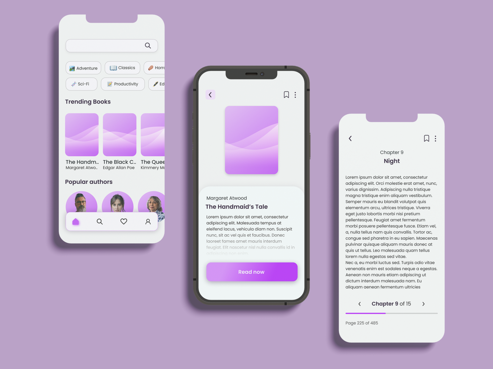 Bookreader | UI Design by Suhita Korgaonkar on Dribbble