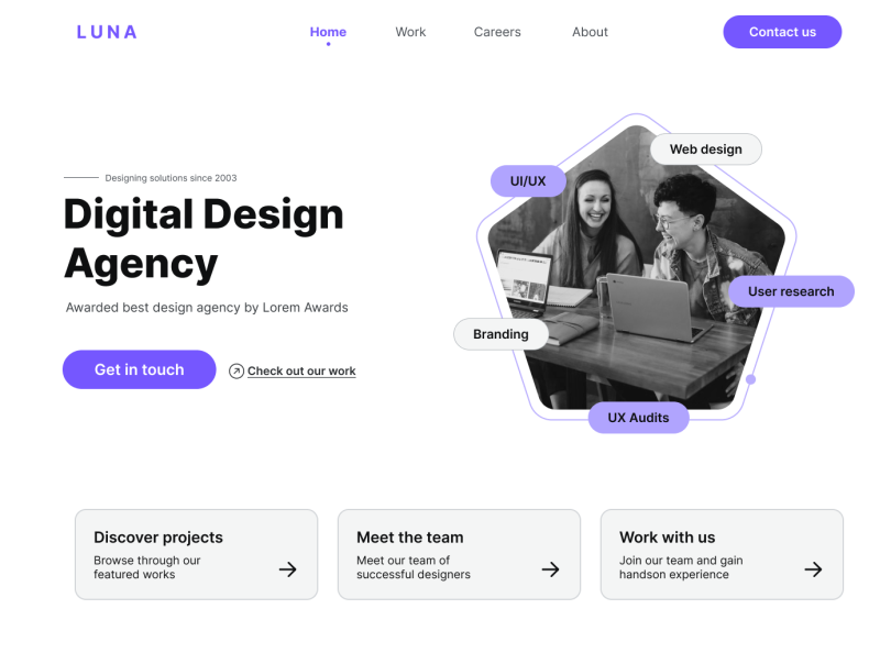 Landing page by Suhita Korgaonkar on Dribbble