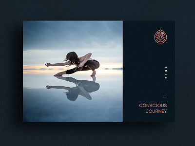 Conscious Journey logo logomark logotype travel yoga