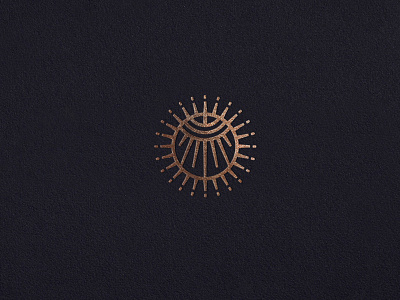 Baraka | Logo bronze logo paper sun