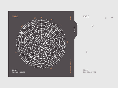 VADZ From the archives cover illustration line minimal music sound vector waves