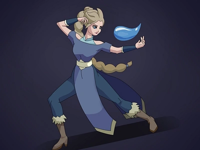 Elsa As A Water Mage digitalart elsa fun art