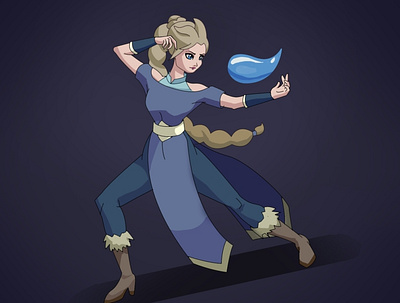 Elsa As A Water Mage digitalart elsa fun art