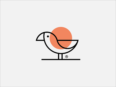 parakeet animal birds design icon identity illustration logo modern logo outline parakeet professional logo vector